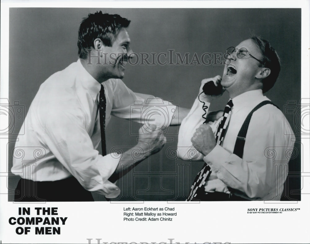 1997 Press Photo  "In The Company Of Men"  & Matt MalloyAaron Eckhart - Historic Images
