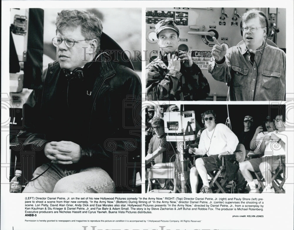 1994 Press Photo Daniel Petrie Directs In The Army Now - Historic Images