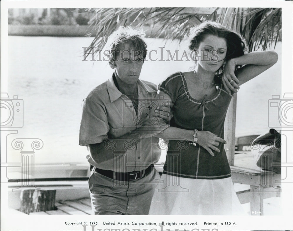 1975 Press Photo Harry Dean Stanton, Elizabeth Ashley "92 in the Shade" - Historic Images