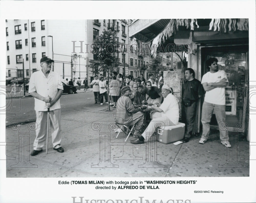 2003 Press Photo Actor Tomas Milian In Film &quot;Washington Heights&quot; - Historic Images