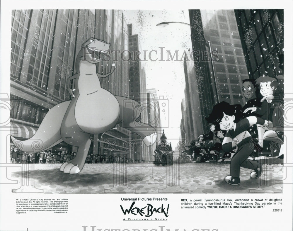 1993 Press Photo We're Back! A Dinosaur Story - Historic Images