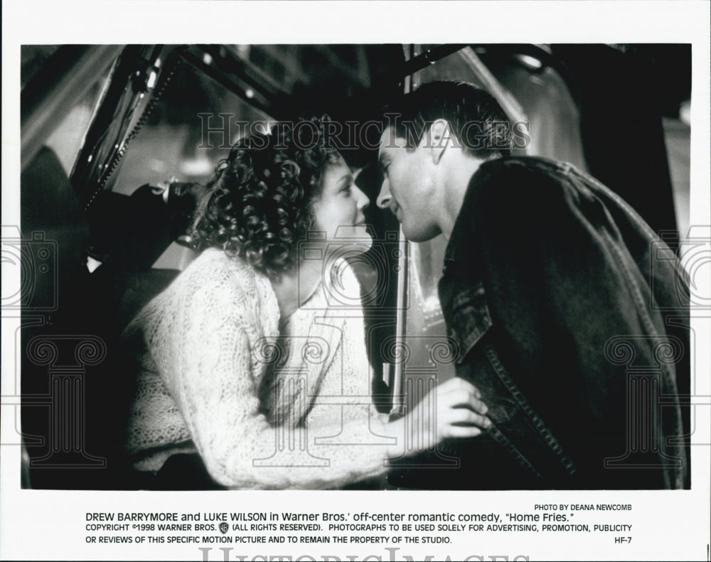 1998 Press Photo  "Home Fries" Drew Barrymore, Luke Wilson - Historic Images