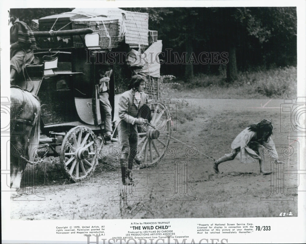 1970 Press Photo  &quot;The Wild Child&quot;  starring Jean-Pierre Cargol - Historic Images