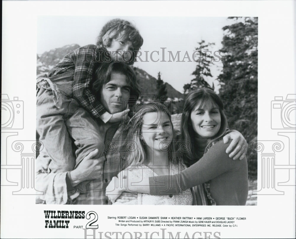 1976 Press Photo A scene from "Wilderness Family Part 2" - Historic Images