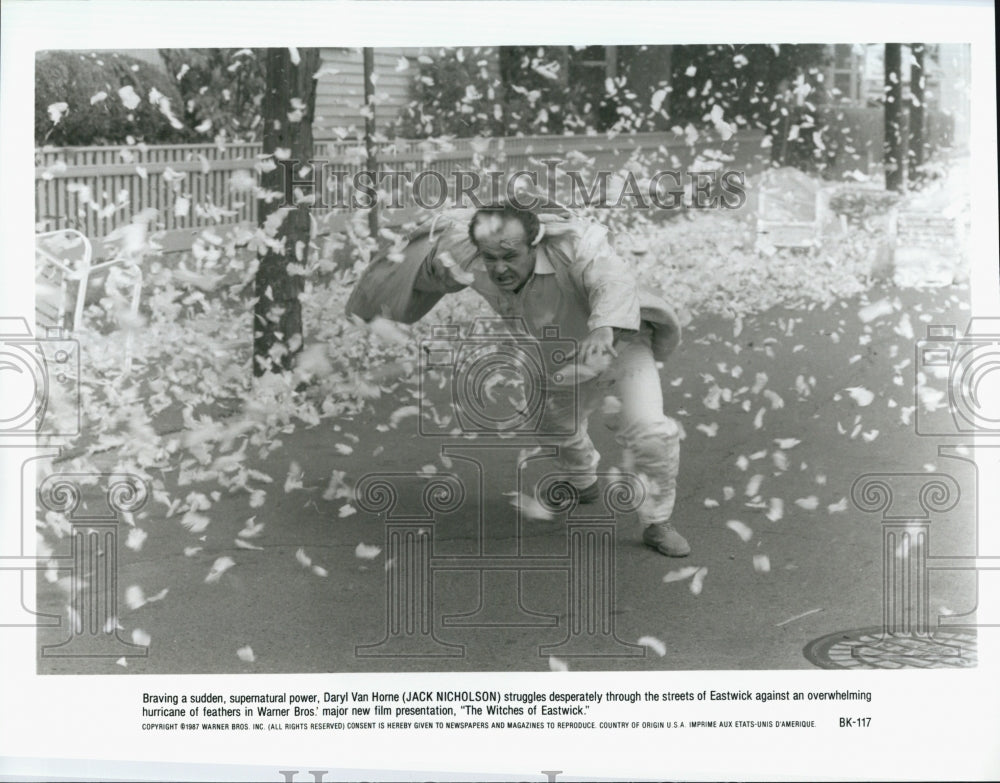 1987 Press Photo Jack Nicholson "The Witches of Eastwick" - Historic Images