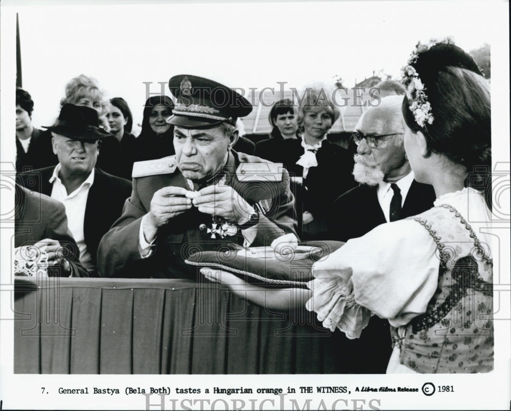 1981 Press Photo Bela Both "The Witness" - Historic Images