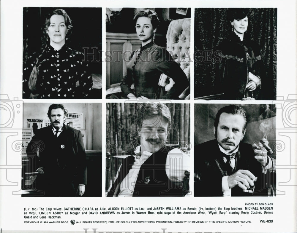 1994 Press Photo cast of film &quot;Wyatt Earp&quot; - Historic Images