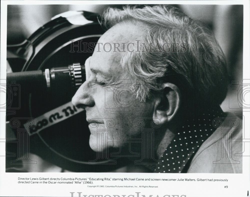 1983 Press Photo Lewis Gilbert in "Educating Rita" - Historic Images