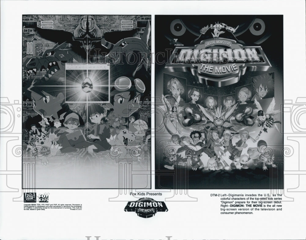 2000 Press Photo "Digimon The Movie"  from 20th century Fox - Historic Images