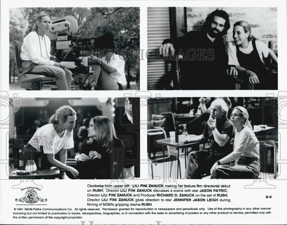1991 Press Photo  "Rush" starring Jason Patric, Jennifer Jason Leigh - Historic Images