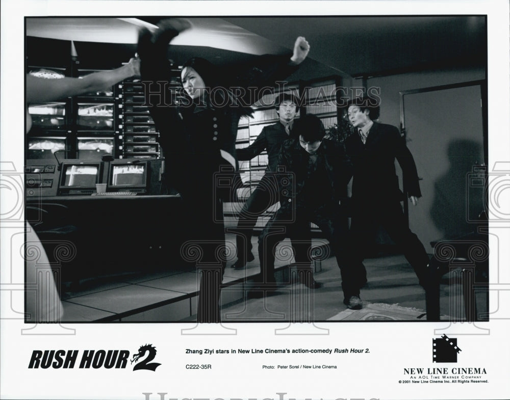 2001 Press Photo "Rush Hour 2"  Zhang Zizi stars - Historic Images