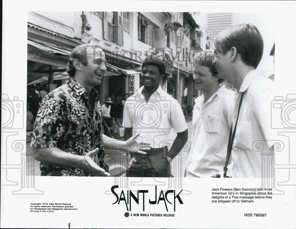 1979 Press Photo "Saint Jack" starring Ben Gazzara - Historic Images