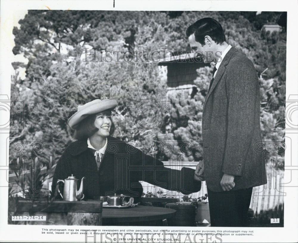 1978 Press Photo Actors Ellen Burstyn And Alan Alda In "Same Time, Next Year" - Historic Images