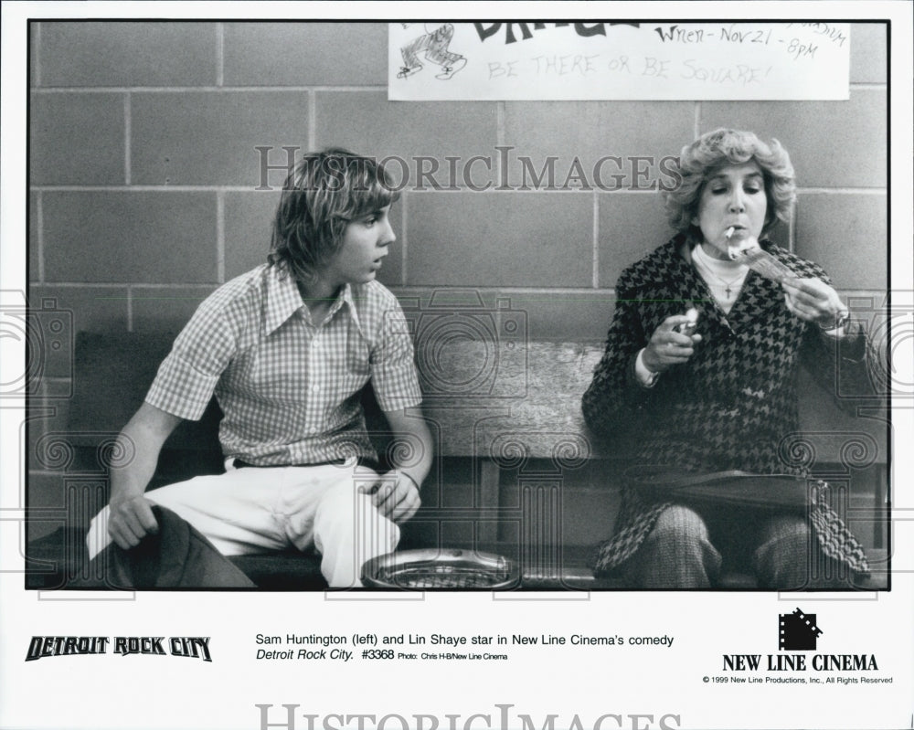 1999 Press Photo  &quot;Detroit Rock City&quot; Lyn Shaye &amp; Sam Huntington - Historic Images