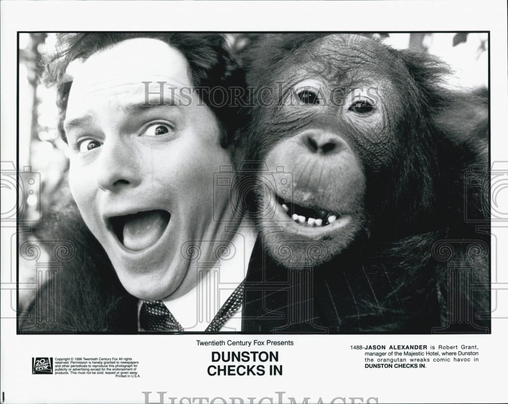 1996 Press Photo Jason Alexander in &quot;Dunston Checks In&quot; - Historic Images