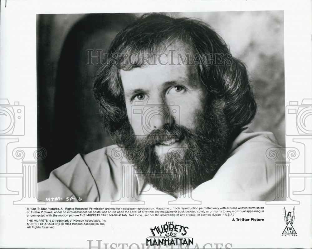 1984 Press Photo Jim Henson Executive Producer of "The Muppets Take Manhattan" - Historic Images