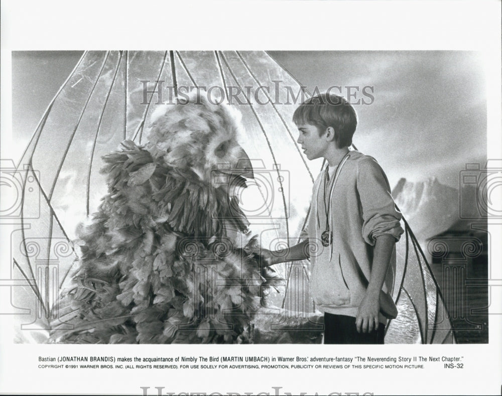 1991 Press Photo Jonathan Brandis in "The Neverending Story II The Next Chapter" - Historic Images