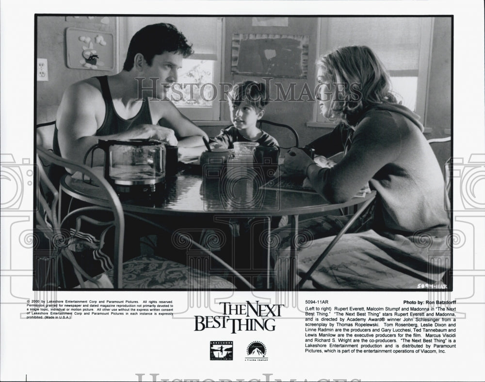 2000 Press Photo Malcolm Stumpf, Madonna, Rupert Everett "The Next Best Thing" - Historic Images