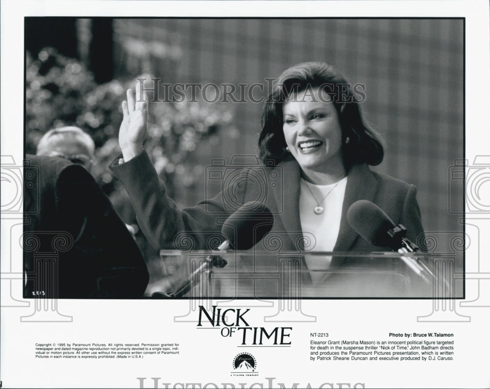 1995 Press Photo Marsha Mason in &quot;Nick of Time&quot; - Historic Images