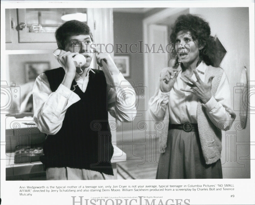 1984 Press Photo Ann Wedgeworth and Jon Cryer in &quot;No Small Affair&quot; - Historic Images