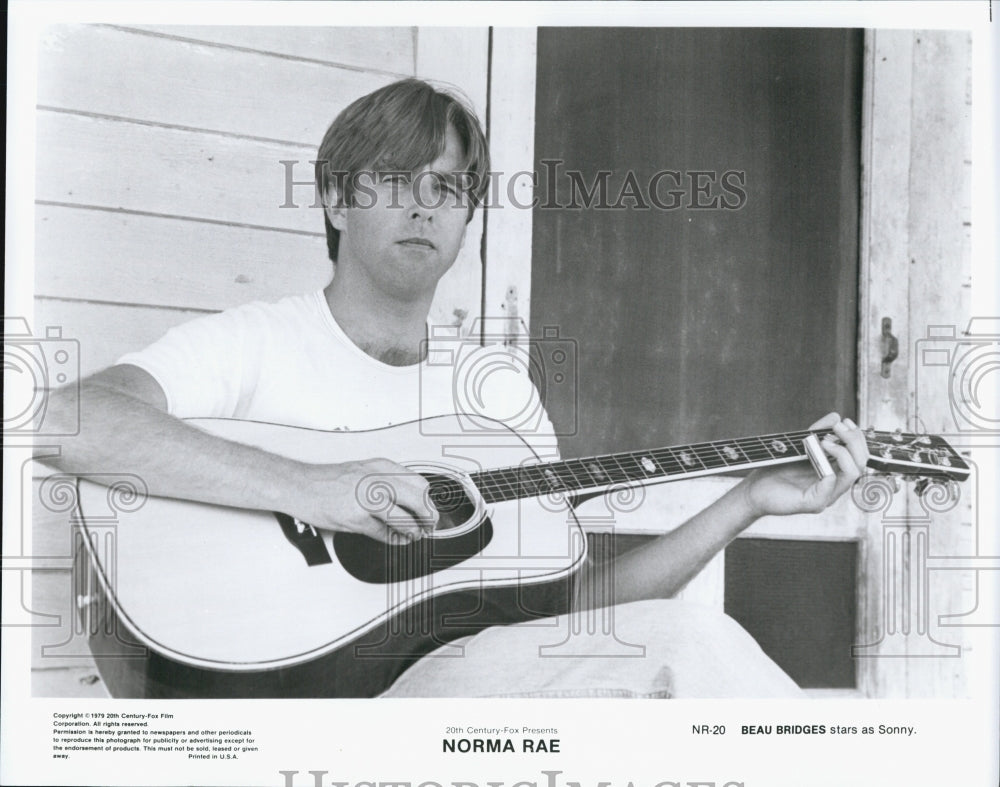 1979 Press Photo Beau Bridges in &quot;Norma Rae&quot; - Historic Images