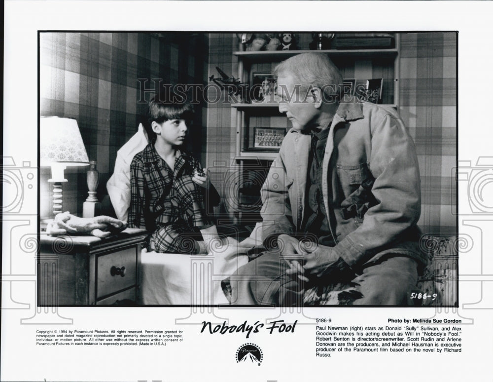 1994 Press Photo Paul Newman and Alex Goodwin in "Nobody's Fool" - Historic Images