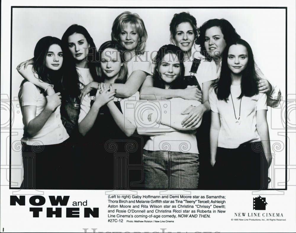 1996 Press Photo Partial Cast Photo From Film &quot;Now and Then&quot; - Historic Images