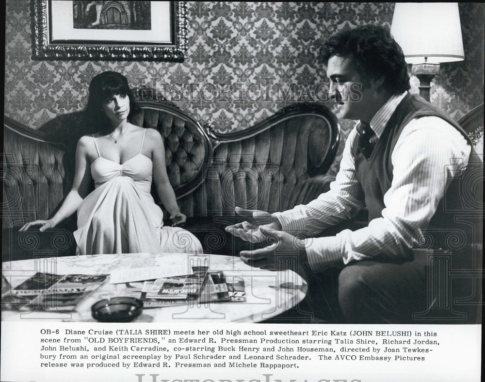 Press Photo Talia Shire and John Belushi in "Old Boyfriends" - Historic Images