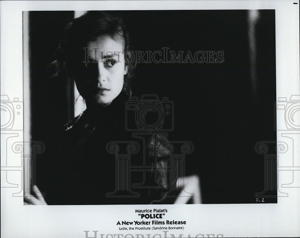 1985 Press Photo Sandrine Bonnaire "Police" - Historic Images