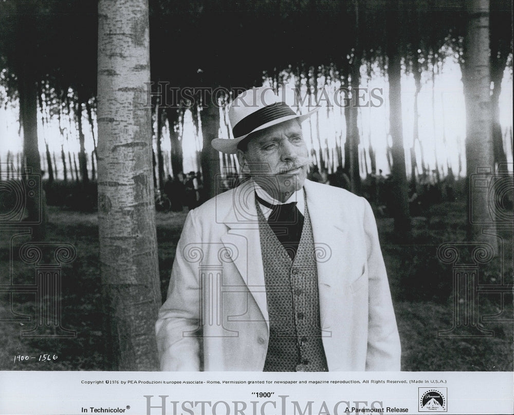 1976 Press Photo Burt Lancaster &quot;1900&quot; - Historic Images