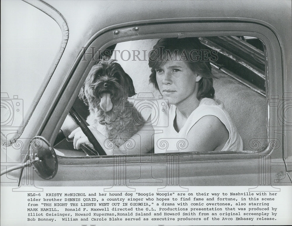 1981 Press Photo Kristy McNichol "The Night the Lights Went Out in Georgia" - Historic Images