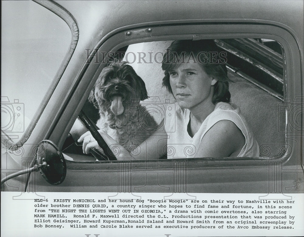 1981 Press Photo Kristy McNichol "The Night the Lights Went Out in Georgia" - Historic Images
