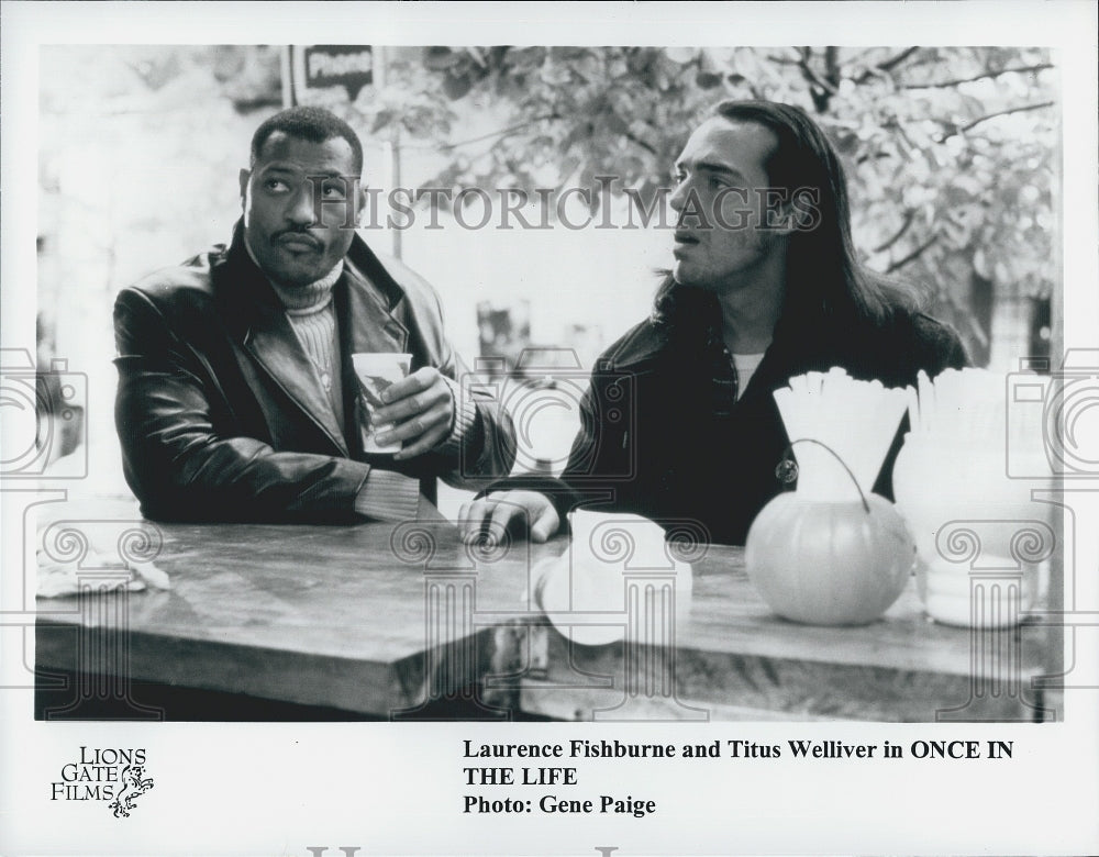 2000 Press Photo Laurence Fishburne & Titus Welliver Star In Once In The Life - Historic Images