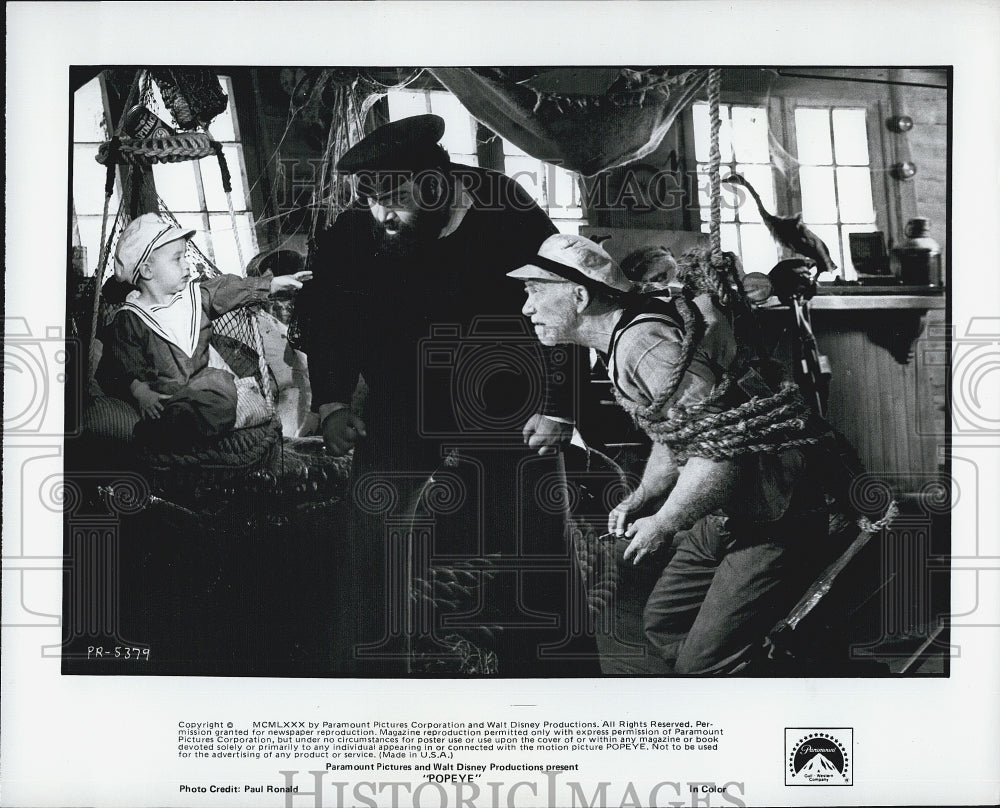 1980 Press Photo A scene from &quot;Popeye&quot; - Historic Images