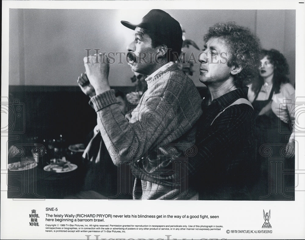 1989 Press Photo Actor Richard Pryor Starring In "See No Evil, Hear No Evil" - Historic Images