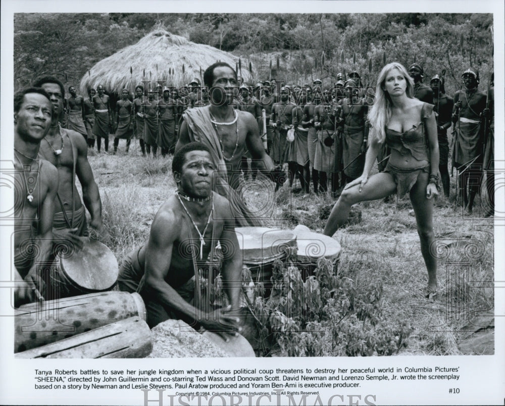 1984 Press Photo Tanya Roberts In Movie "Shenna" - Historic Images