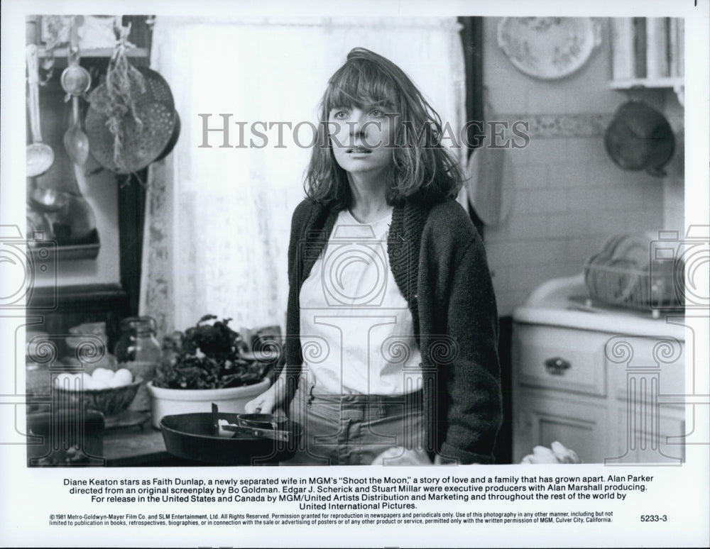 1981 Press Photo Diane Keaton &quot;Shoot the Moon&quot; - Historic Images