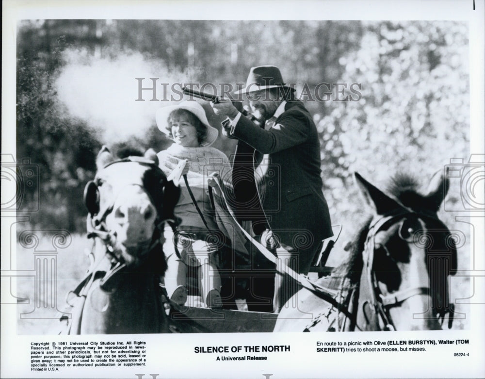 1981 Press Photo Tom Skerritt, Ellen Burstyn &quot;Silence of the North&quot; - Historic Images