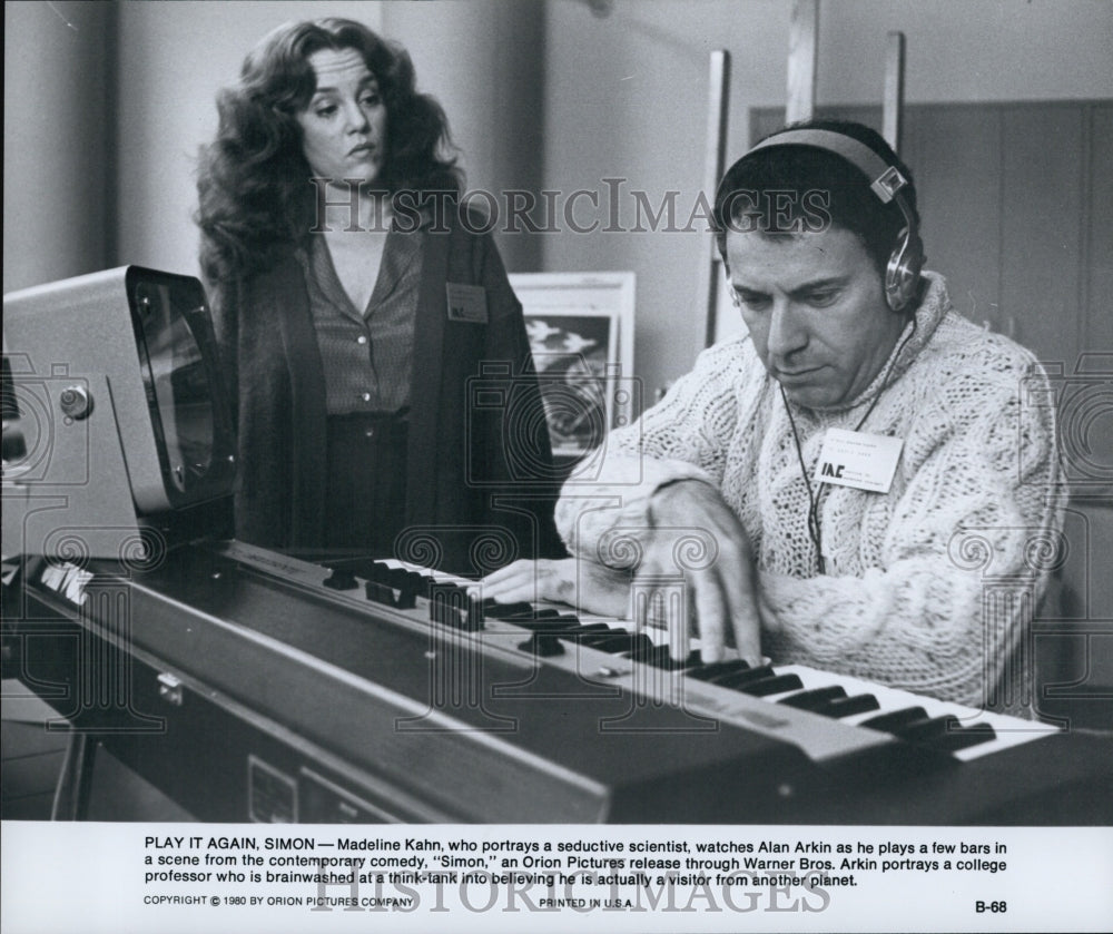 1980 Press Photo Madeline Kahn, Alan Arkin "Simon" - Historic Images