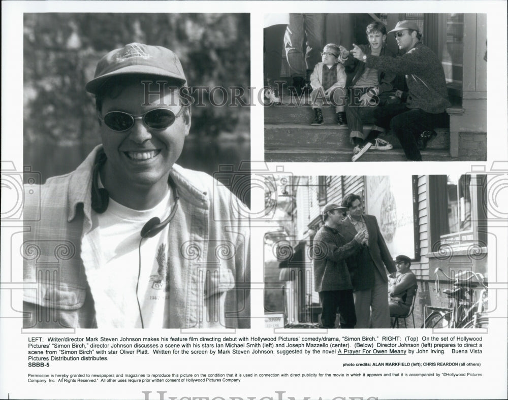 1998 Press Photo Writer/Director Mark Steven Johnson of &quot;Simon Birch&quot; - Historic Images