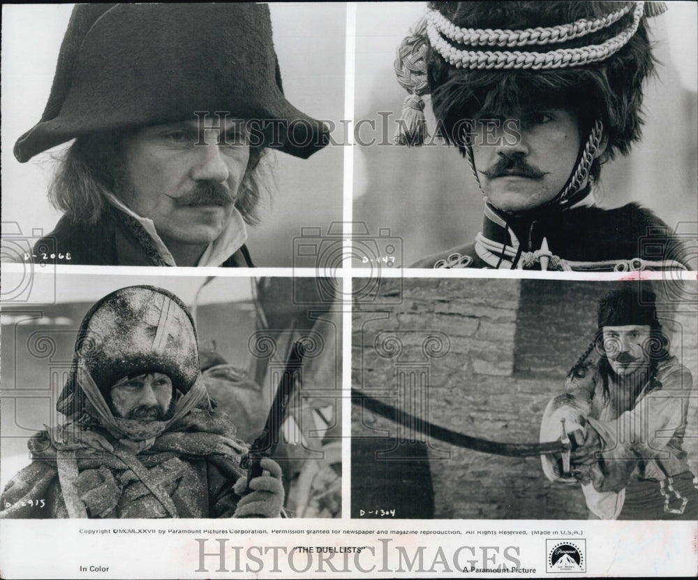 1977 Press Photo Actor Harvey Keitel In Historical Drama Film "The Duellist" - Historic Images