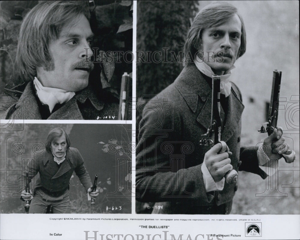 1977 Press Photo Actor Keith Carradine In Historical Drama Film "The Duellists" - Historic Images