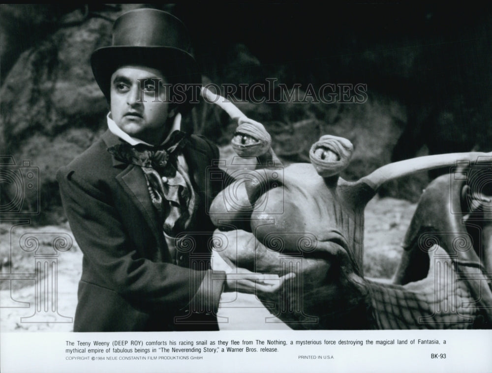 1984 Press Photo Deep Roy "The Neverending Story" - Historic Images
