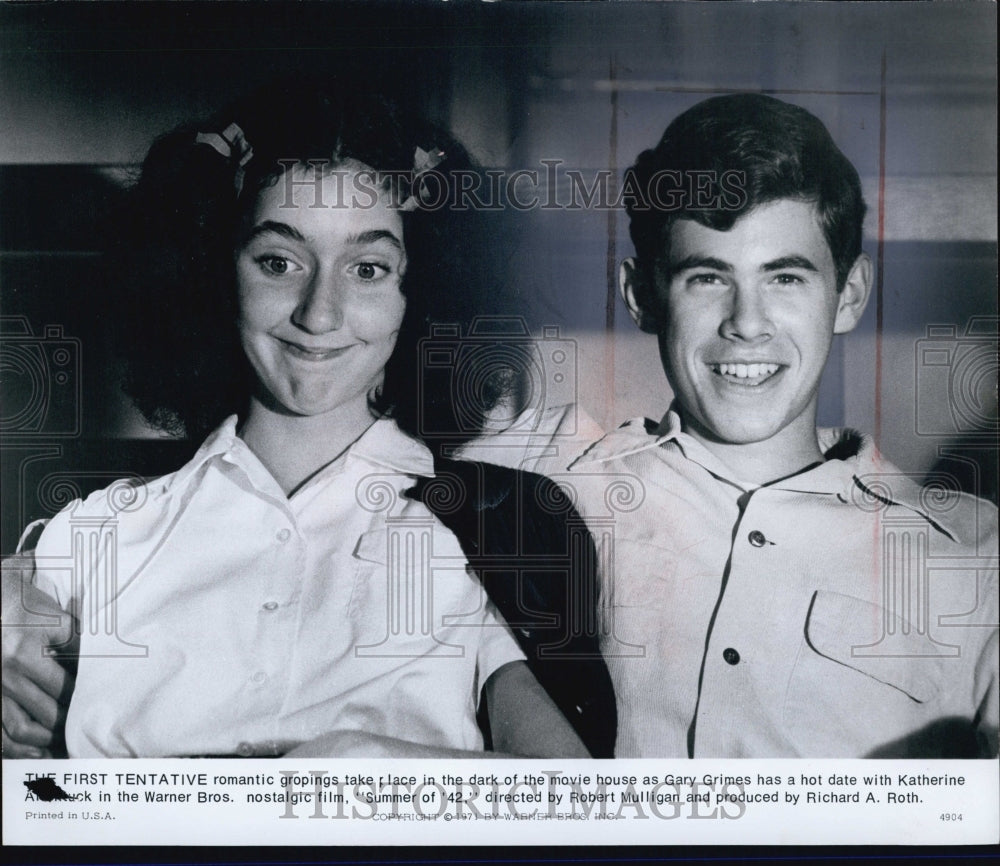 1971 Press Photo Gary Grimes "Summer of '42" - Historic Images