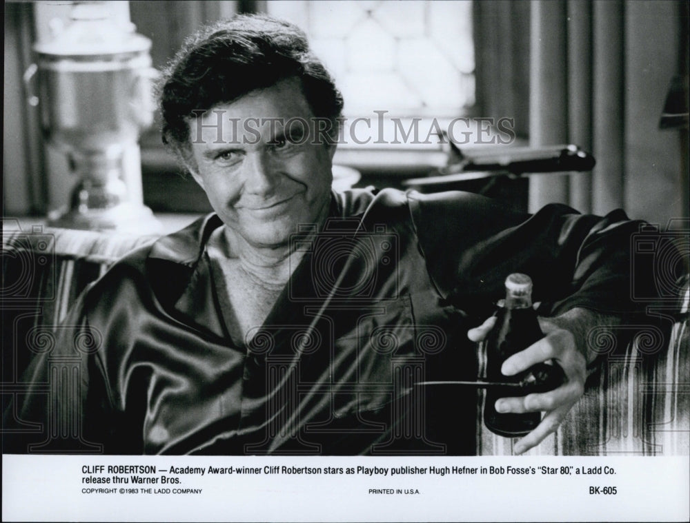 1983 Press Photo Actor Cliff Robertson Starring In Film &quot;Star 80&quot; - Historic Images