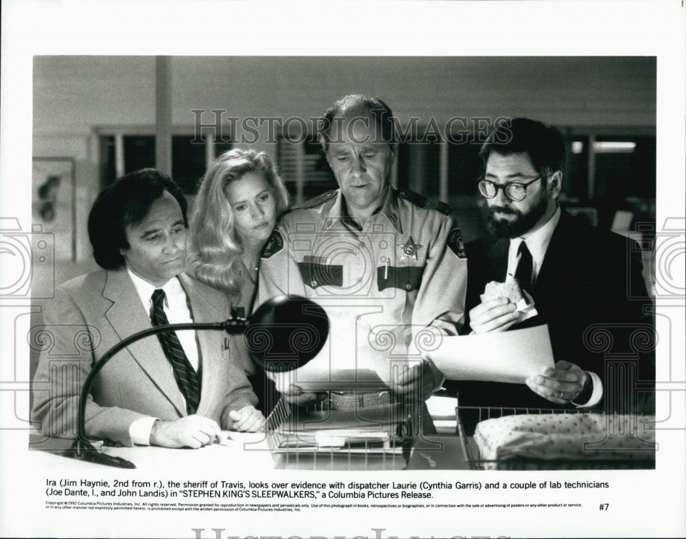 1992 Press Photo Haynie, Garris, Dante &amp; Landis In &quot;Stephen King&#39;s Sleepwalkers&quot; - Historic Images