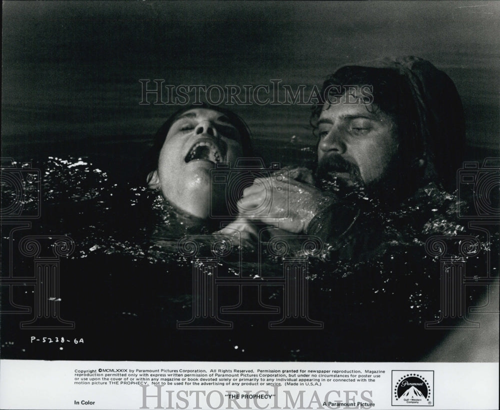 1979 Press Photo "The Prophecy" Starring Talia Shire and Robert Foxworth - Historic Images