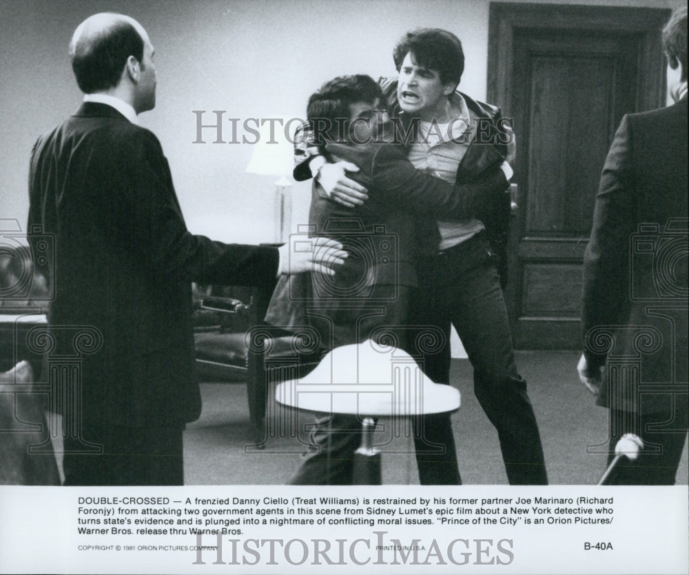 1981 Press Photo Treat Williams &amp;Richard Foronjy in &quot;Prince of the City&quot; - Historic Images