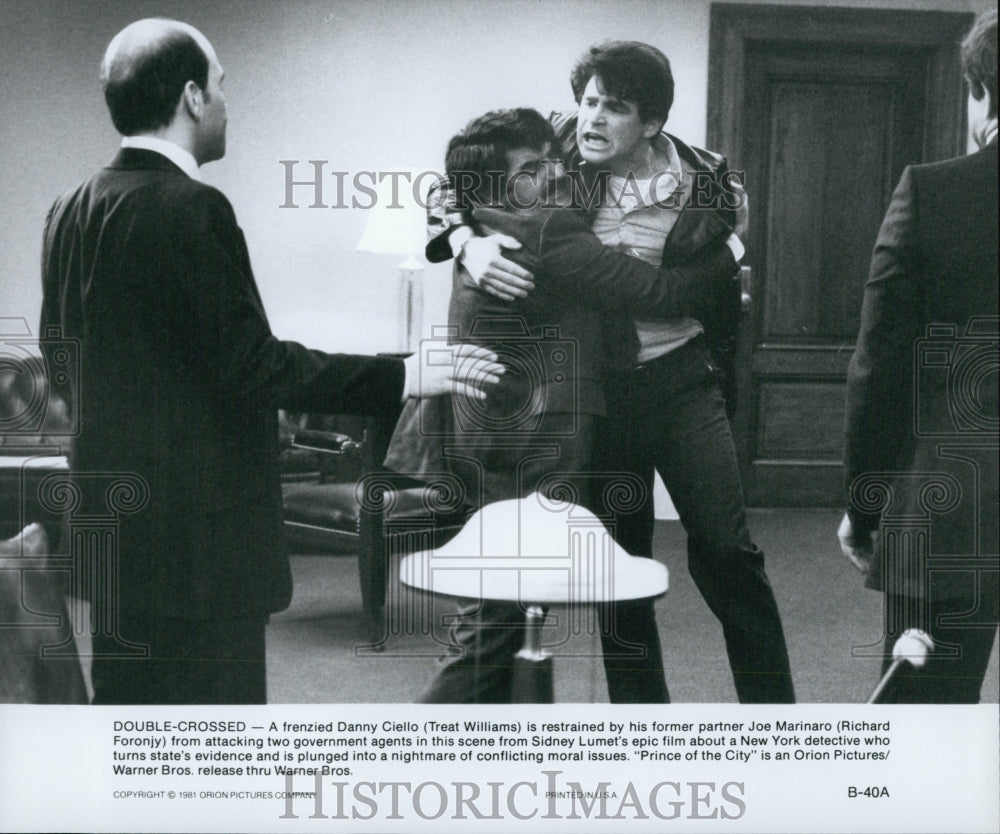 1981 Press Photo Treat Williams &Richard Foronjy in "Prince of the City" - Historic Images