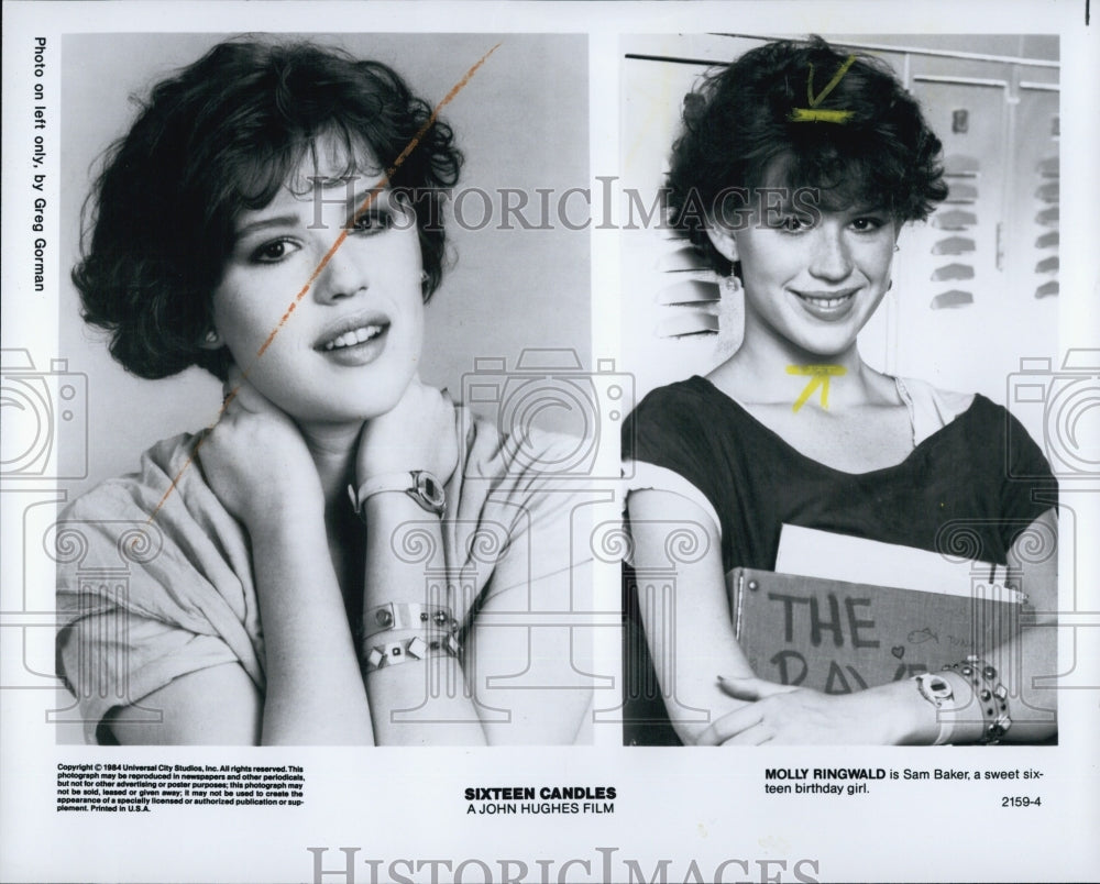 1984 Press Photo Molly Ringwald "Sixteen Candles" - DFPG89017 - Historic Images